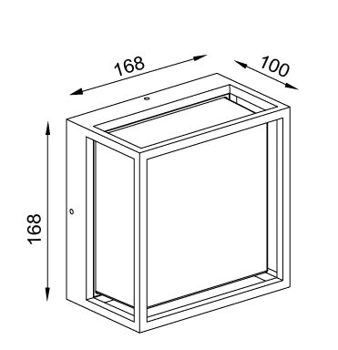 Aplica de perete MONIX SQUARE