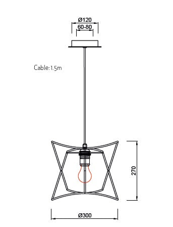 Lampă suspendată LINES
