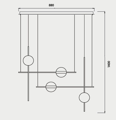 Lampă suspendată UBA ABSTRACT