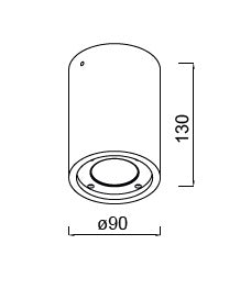 Spot aplicat VELA ROUND