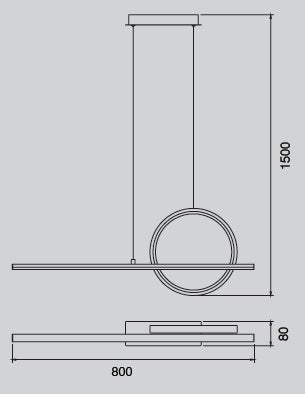 Lampă suspendată MARTE