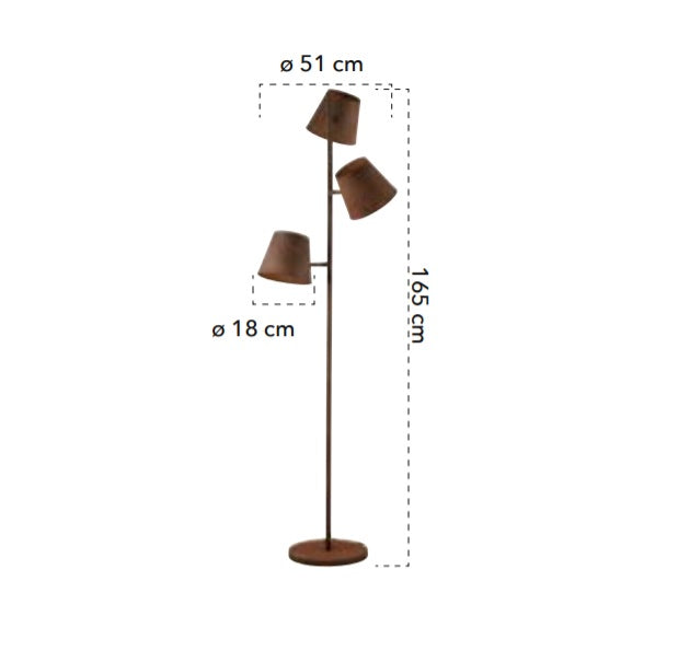 Lampadar COLT RUST 3L