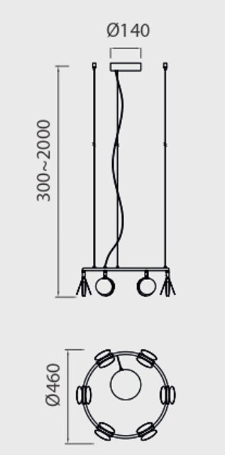 Lampă suspendată SELA SMALL