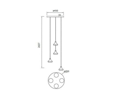 Lustra LED ARES 4