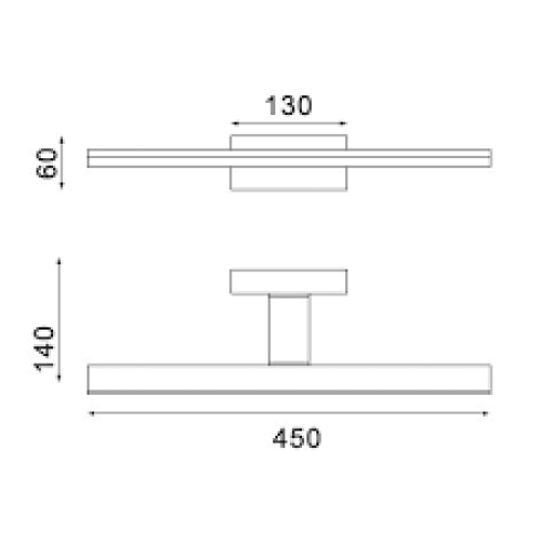 Aplica de perete MORNING LINIAR
