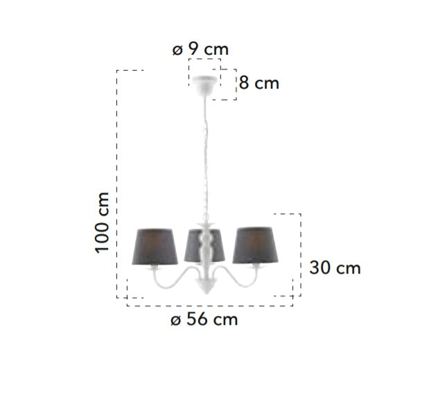 Lampă suspendată FAVOLA 3L