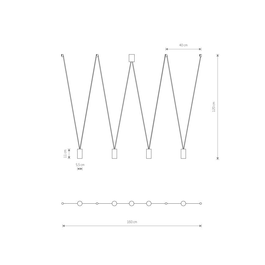 Lampă suspendată EYE 4L