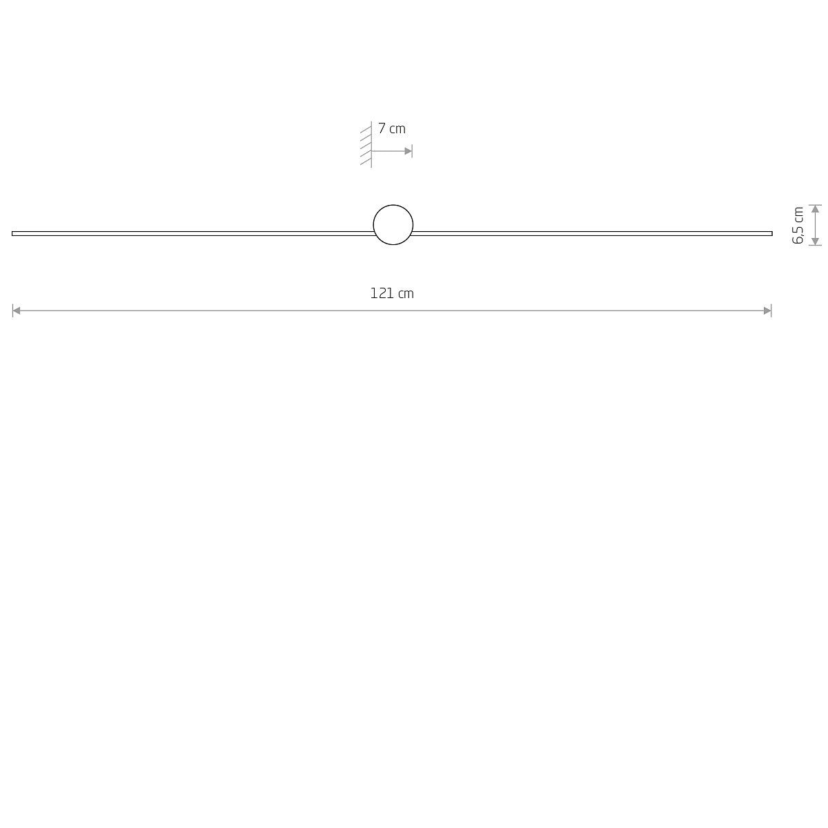 Aplica de perete ZABER BLACK