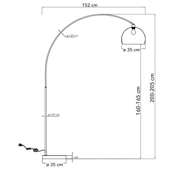 Lampadar PLAZA WHITE