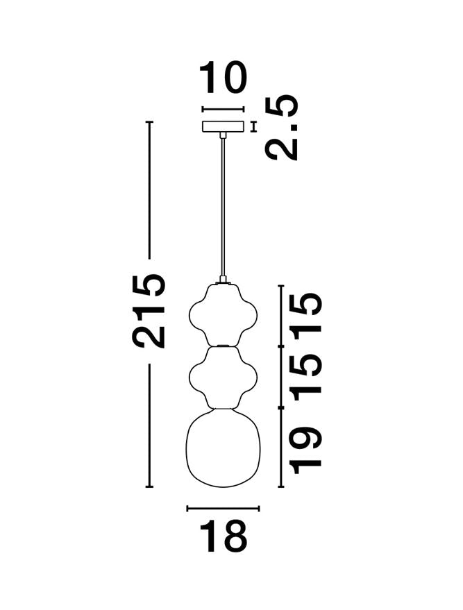 Lampa suspendata CLIO DUO