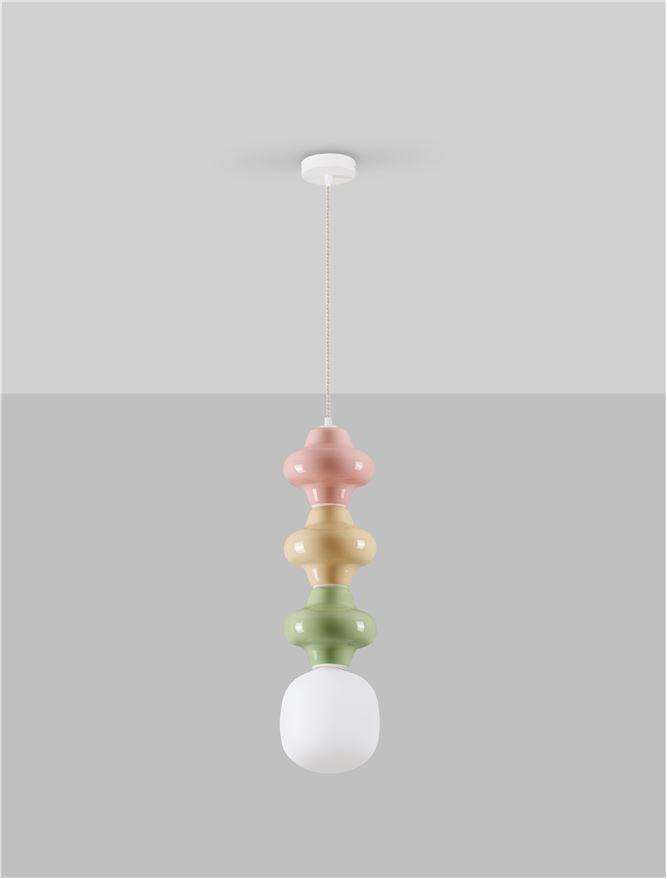 Lampa suspendata CLIO TRIO COLORS