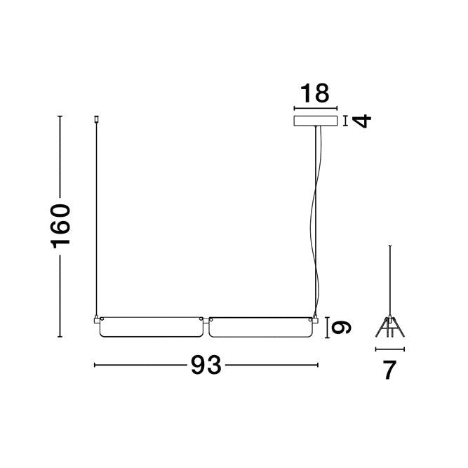 Lampa suspendata APNEA LINE