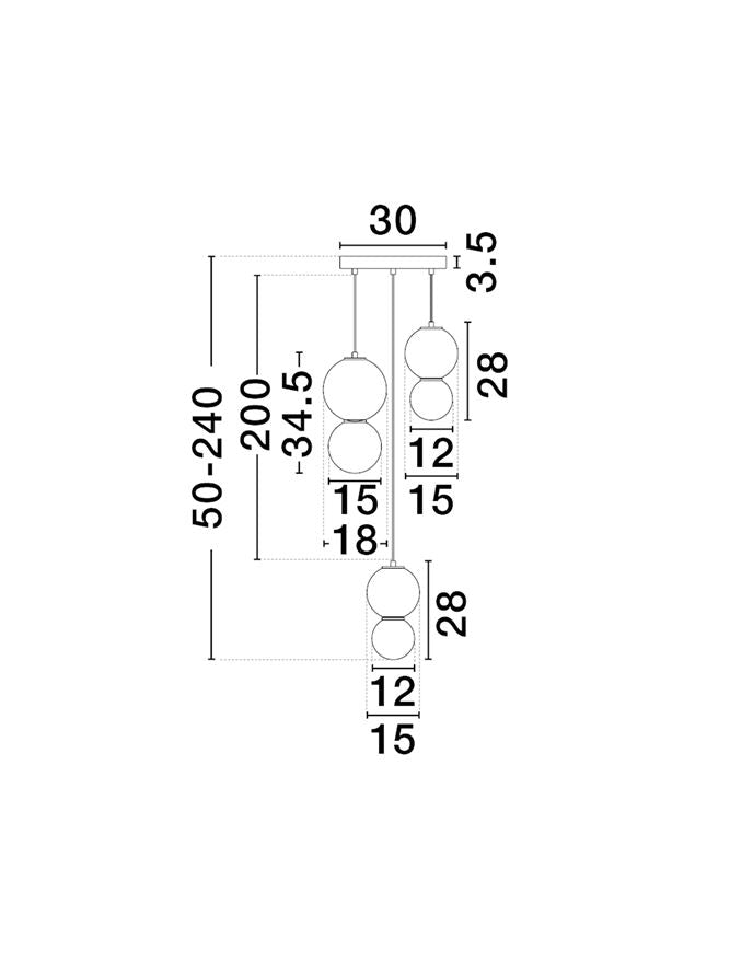 Lampa suspendata NOESIS COLOUR