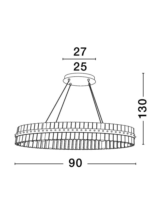 Lampa suspendata TRIAC dimabila KEZO