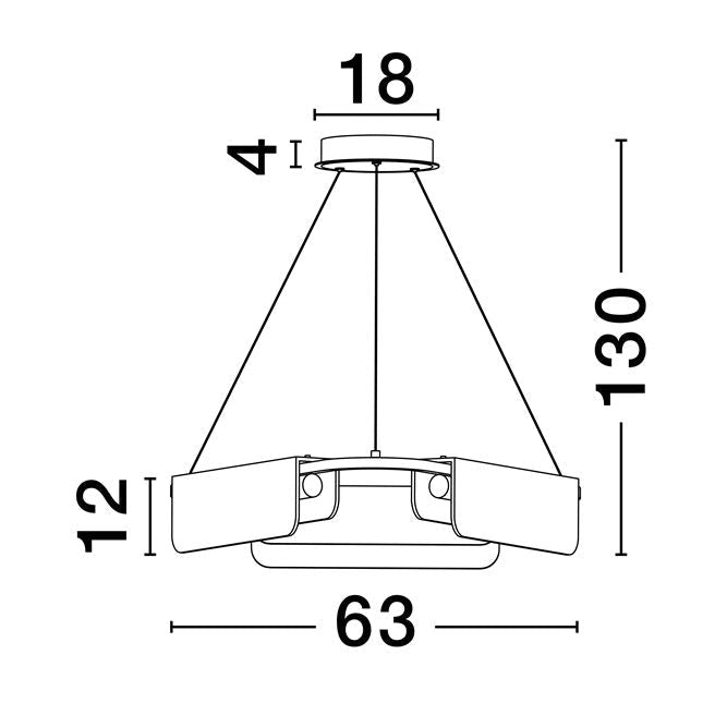 Lampa suspendata dimabila AIDER 60