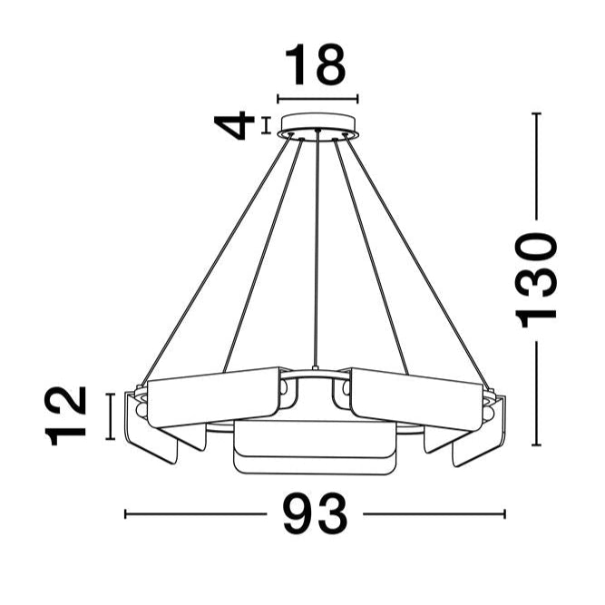 Lampa suspendata dimabila AIDER 90