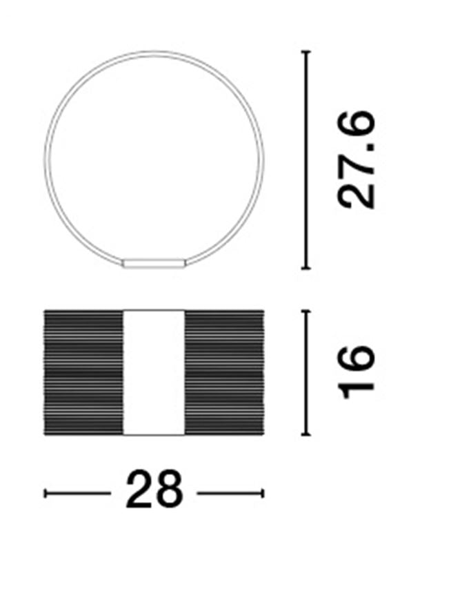 Veioza dimabila VALENTIN ROUND