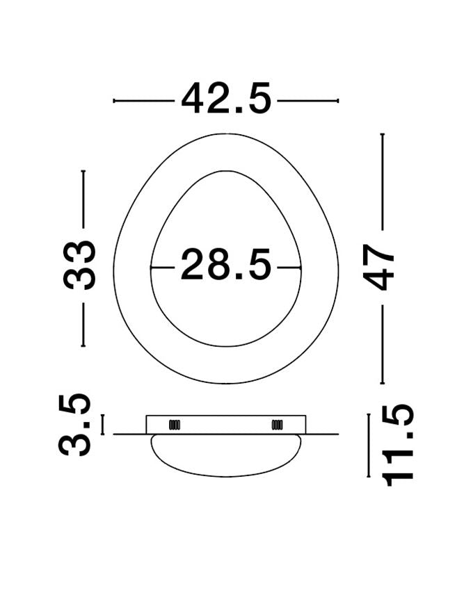 Plafoniera dimabila NIMBUS