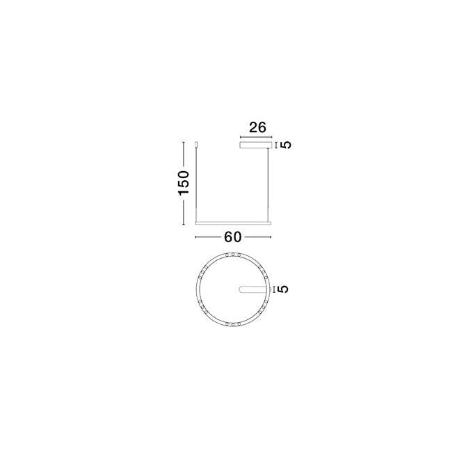 Lampa suspendata dimabila LUNETTE