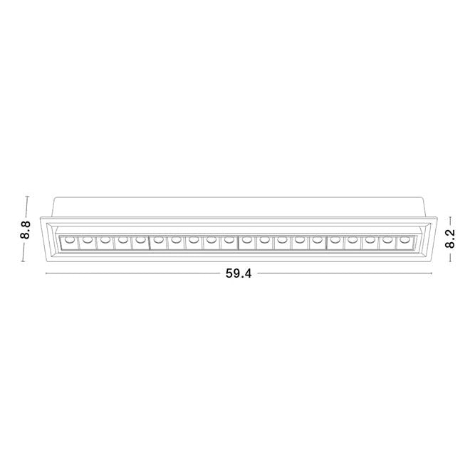 Spot incastrat CANTIA 60 CM