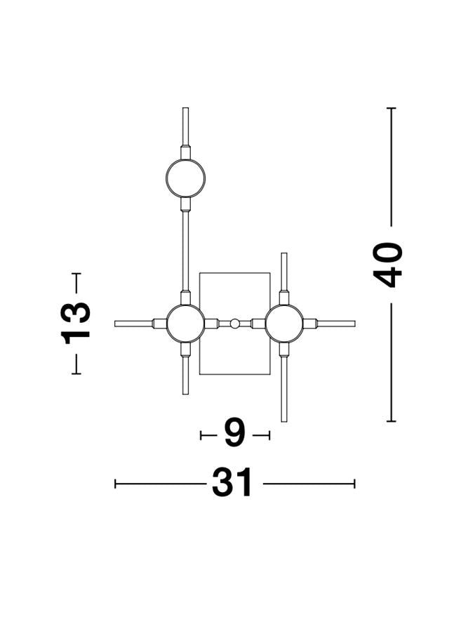 Aplica de perete ATOMO