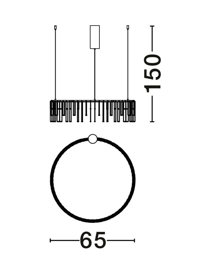 Lampa suspendata dimabila STELLAR 65 CM
