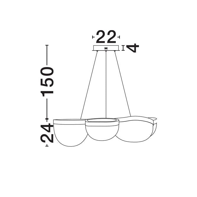 Lampa suspendata CLAIR 83CM