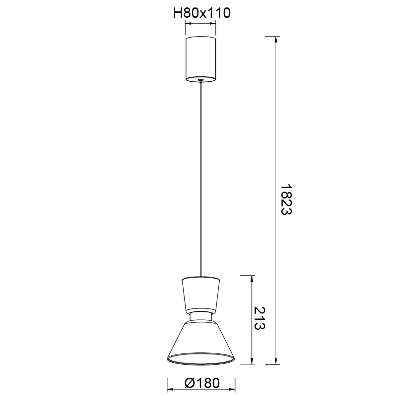 Lampa suspendata GALDARO 6W