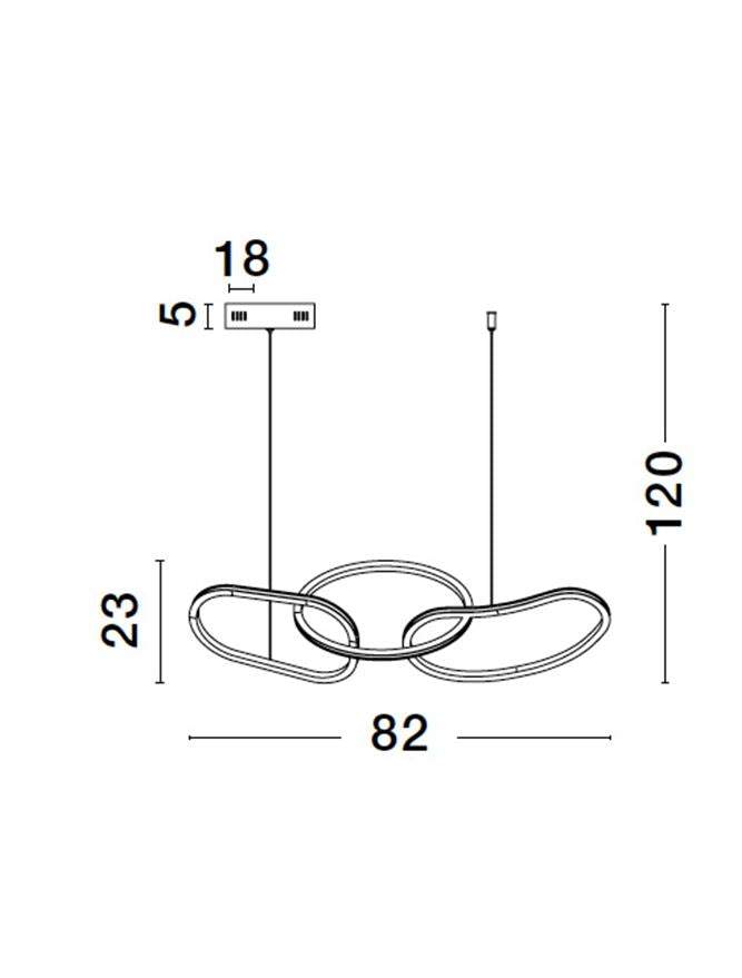 Lampa suspendata GIRISH 82CM