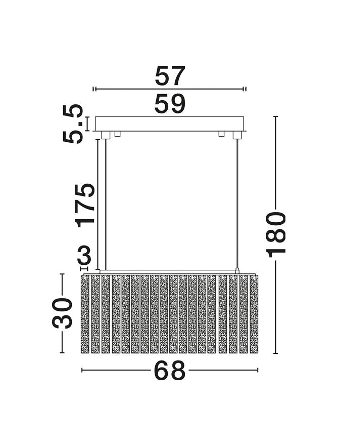 Lampa suspendata NOL 68CM