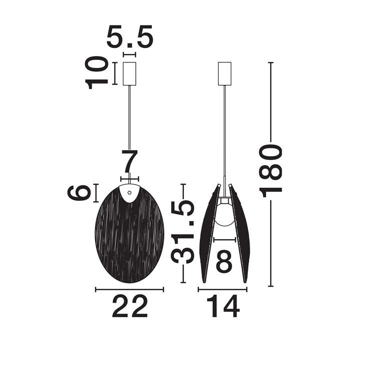 Lampa suspendata SHELINA