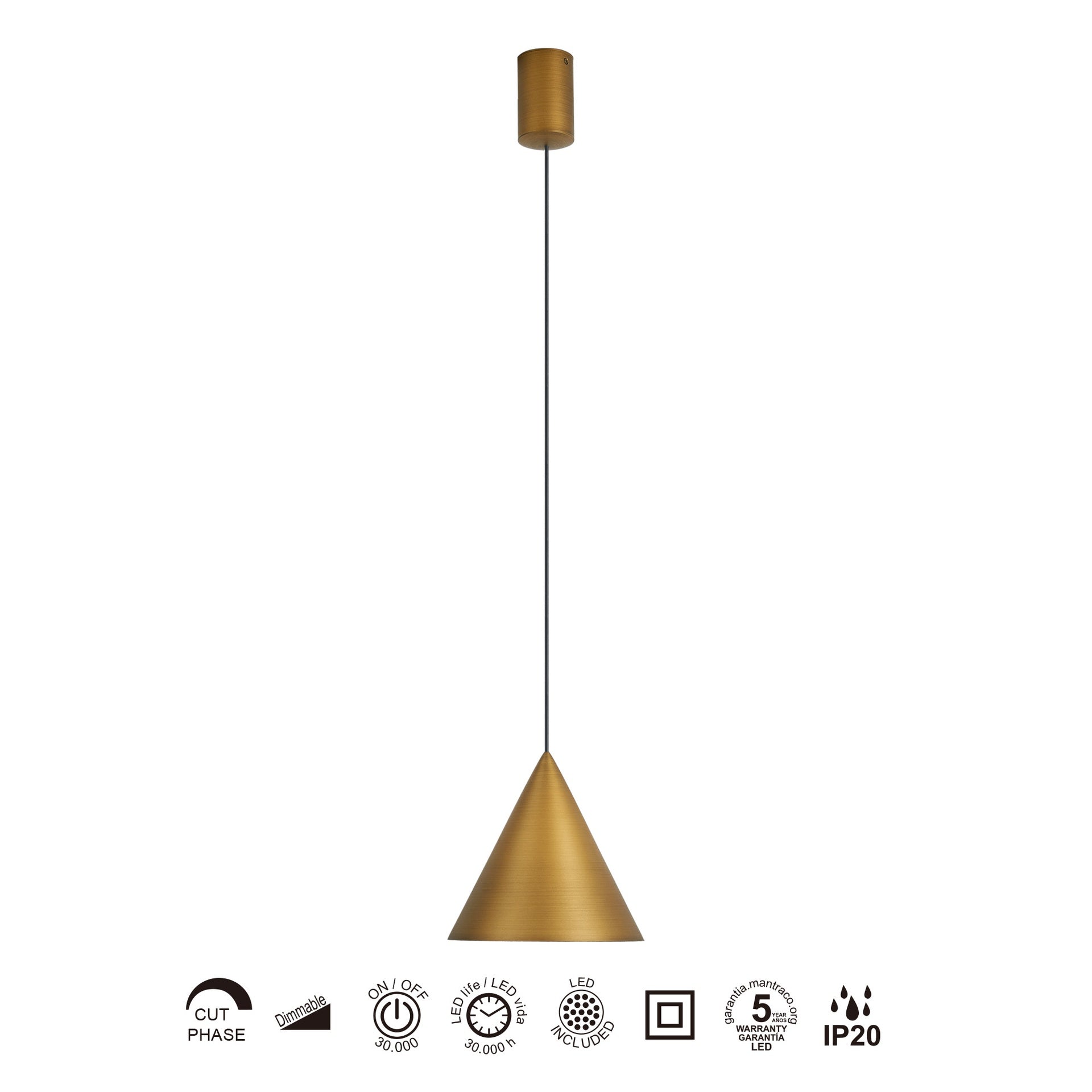 Lampa suspendata dimabila ELDAR 18 CM