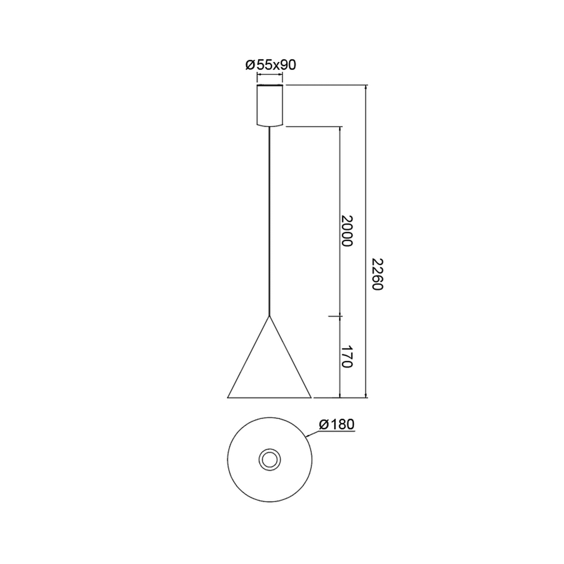 Lampa suspendata dimabila ELDAR 18 CM