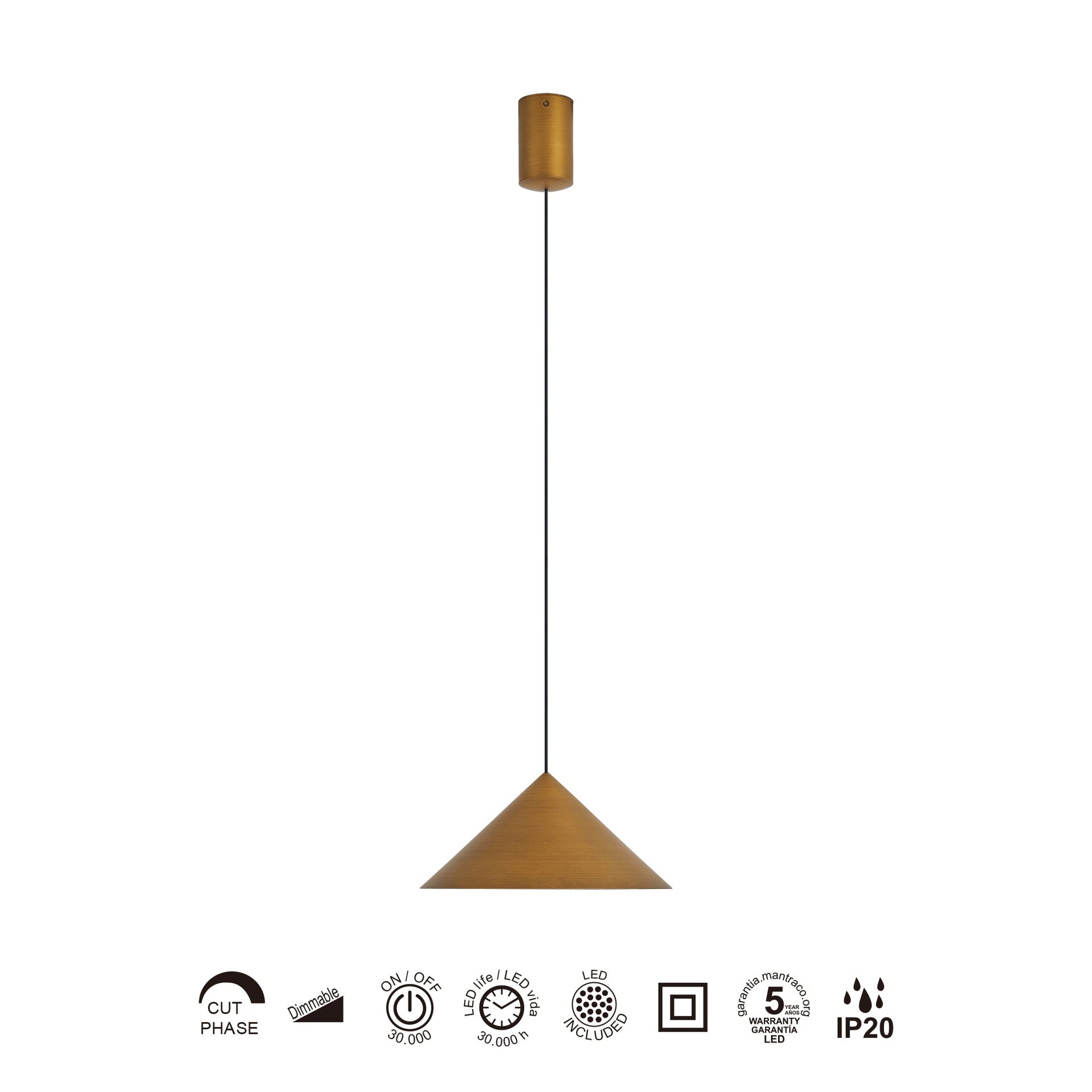 Lampa suspendata dimabila ELDAR 24 CM