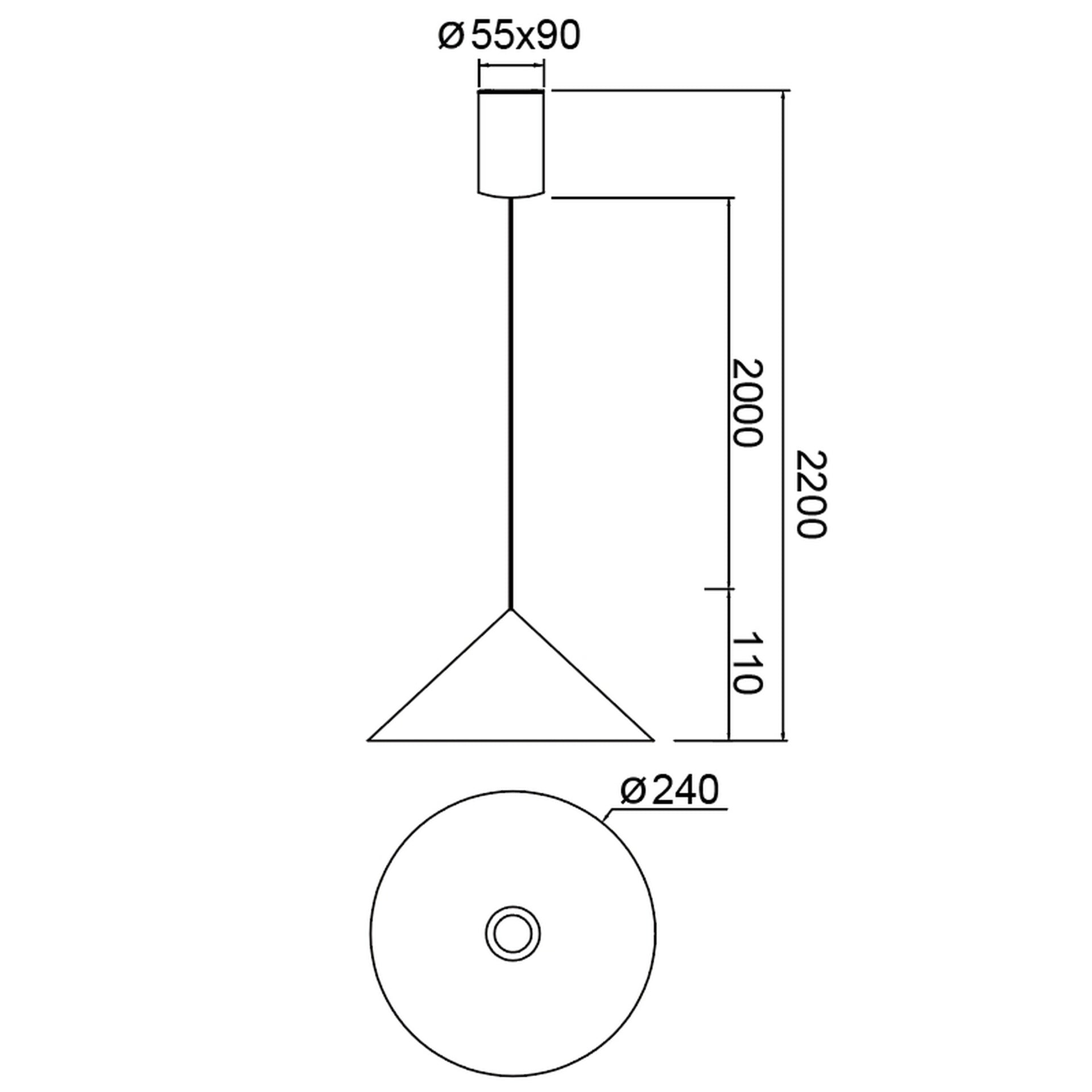 Lampa suspendata dimabila ELDAR 24 CM
