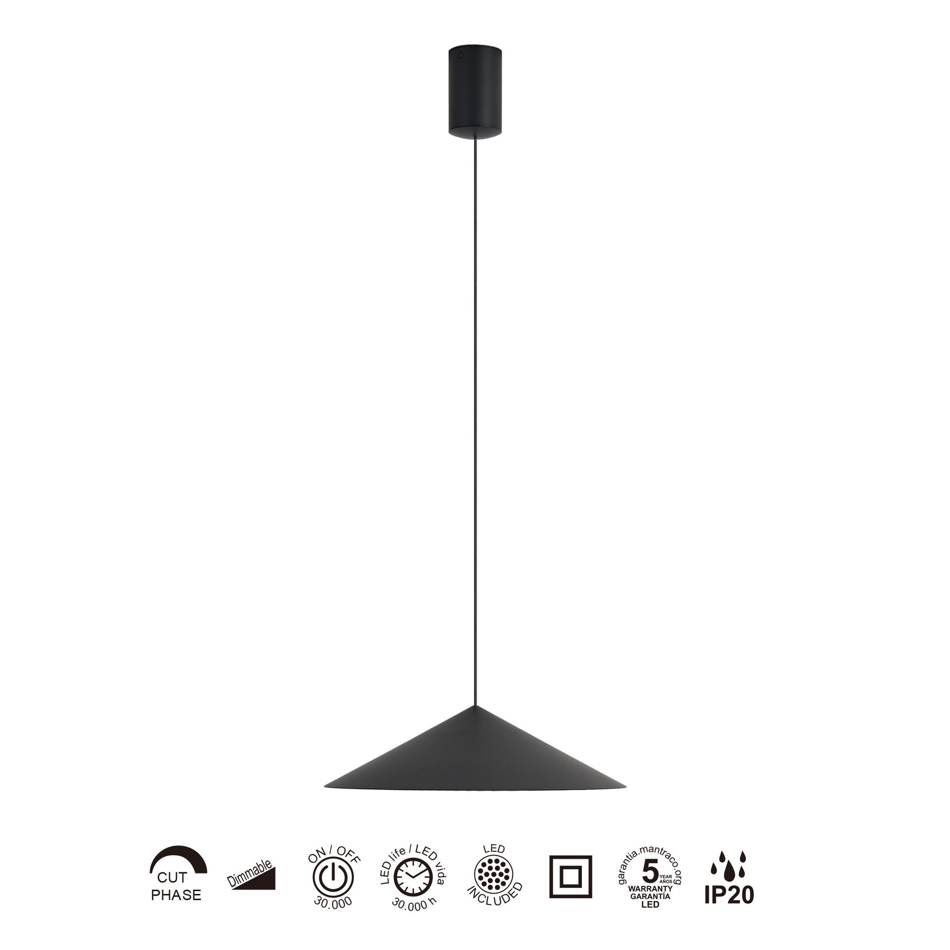 Lampa suspendata dimabila ELDAR 30 CM