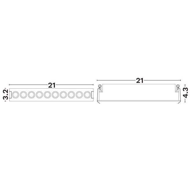 Spot incastrat CANON 21 CM