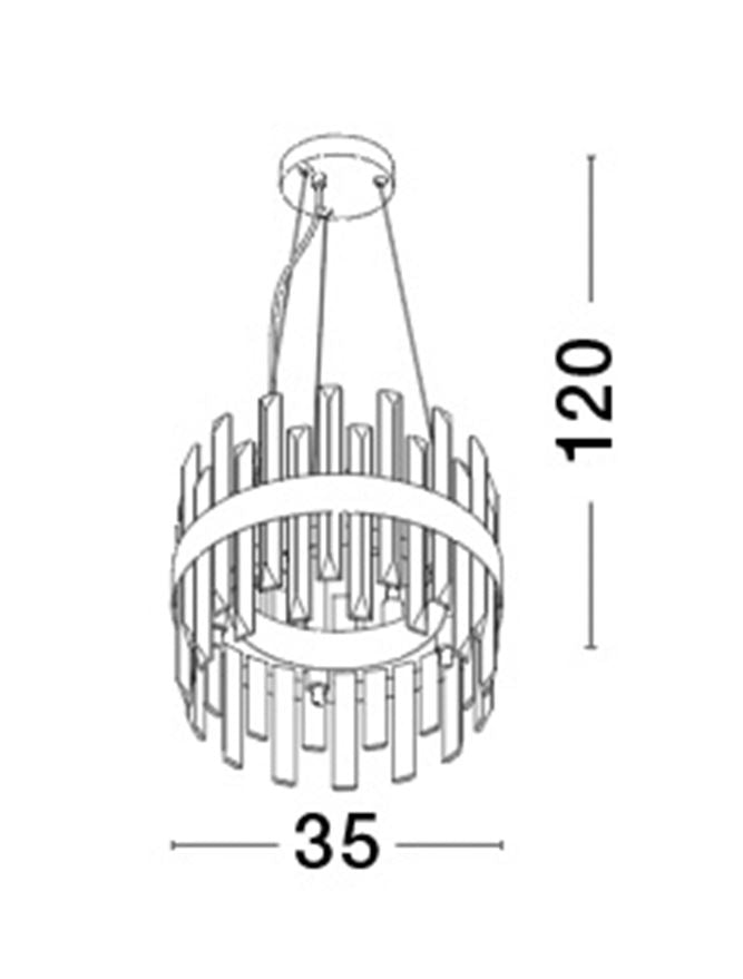 Lampa suspendata CROWN