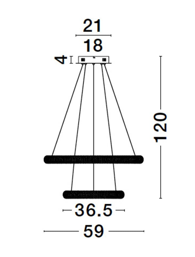 Lampa suspendata MEDORA DUO