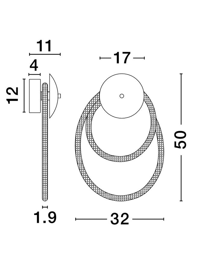 Aplica de perete ILANE ROUND