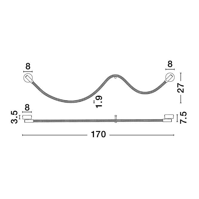 Aplica de perete ILANE LARGE