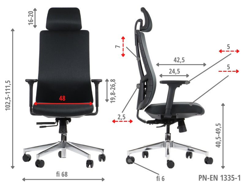 Scaun de birou SANDRIN BLACK