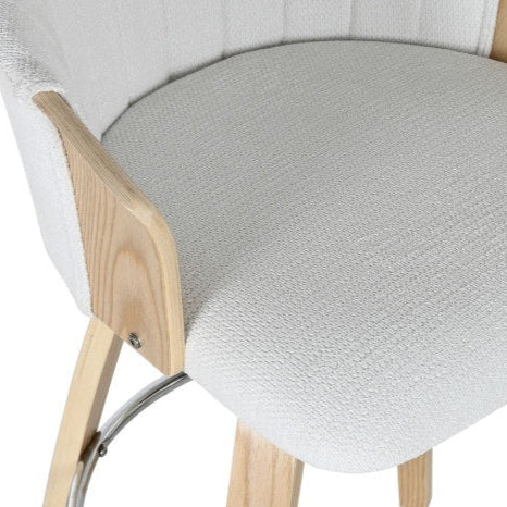 Scaun de bar ALDO WHITE H64 CM