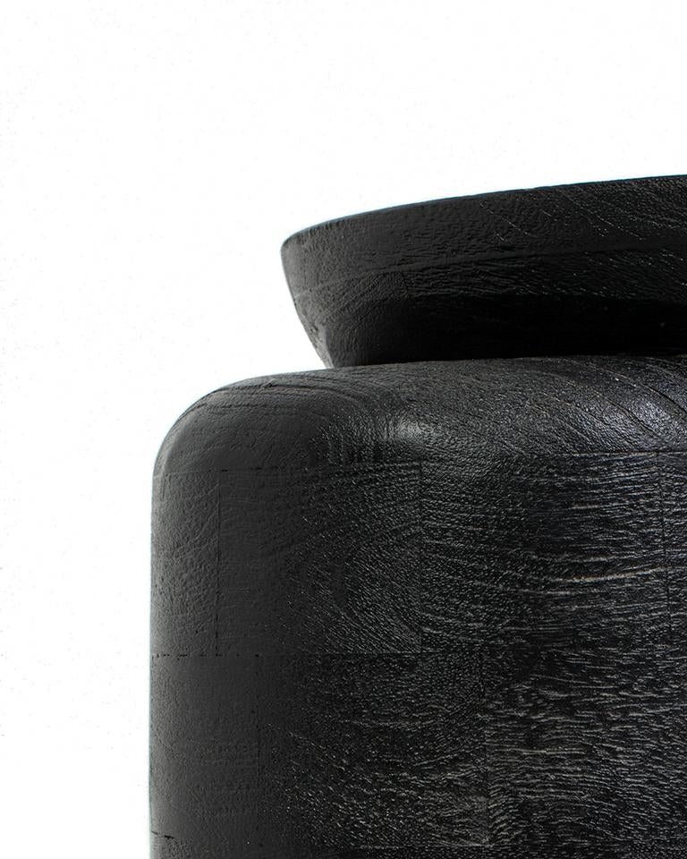 Masuta de cafea ALIAO BLACK 41 x 35 x 46 CM