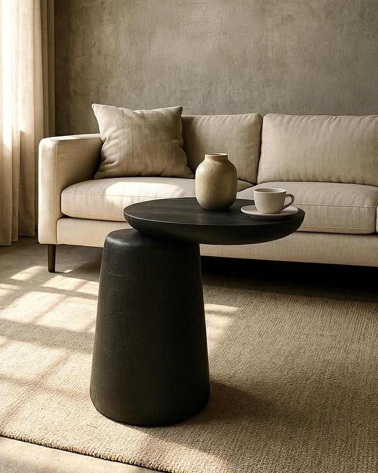 Masuta de cafea ALIAO BLACK 41 x 35 x 46 CM