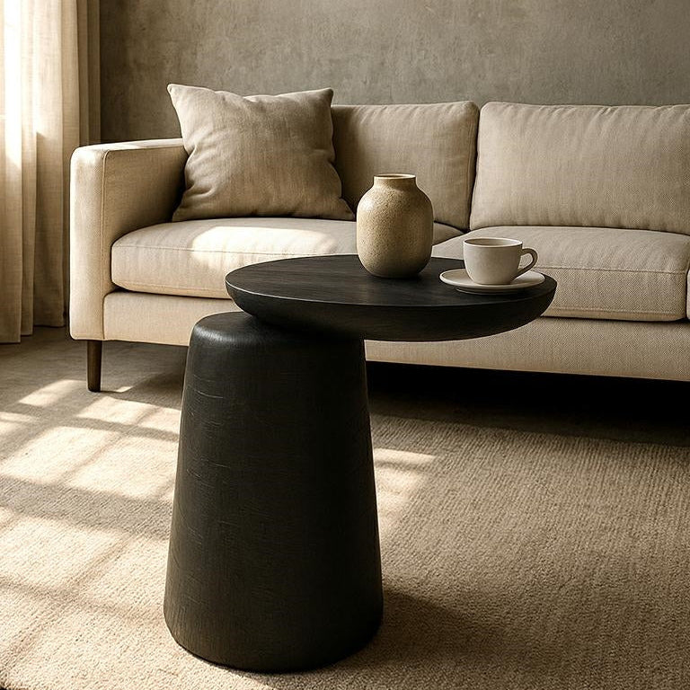 Masuta de cafea ALIAO BLACK 41 x 35 x 46 CM