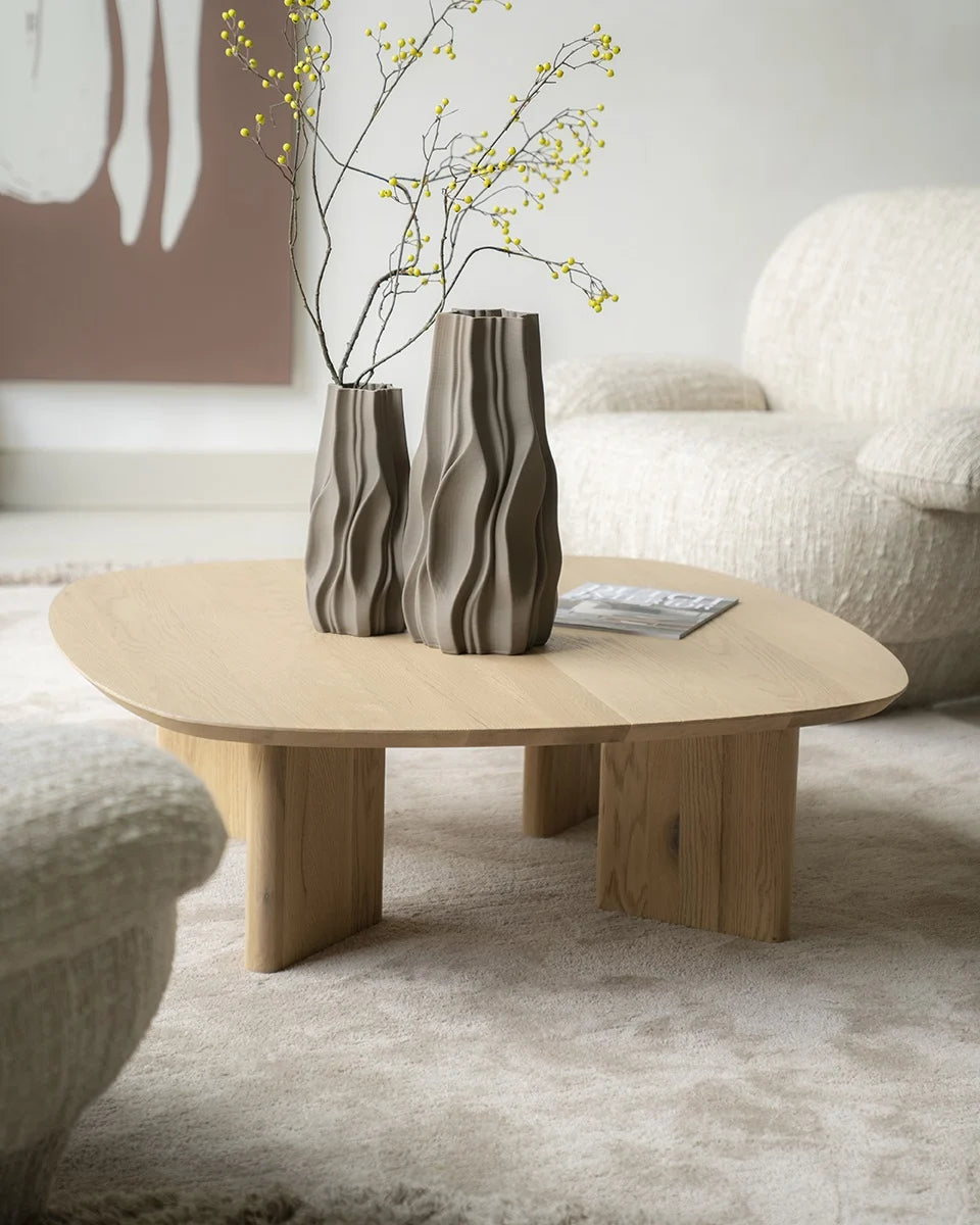 Masuta de cafea REIAS MEDIUM NATURAL 100 x 32 CM