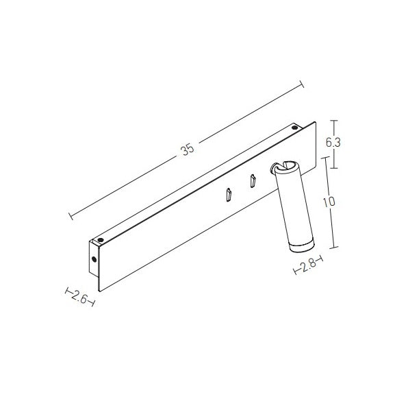 Aplica de perete BRIGUEL WHITE