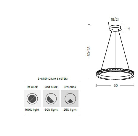 Lampa suspendata TIZANO