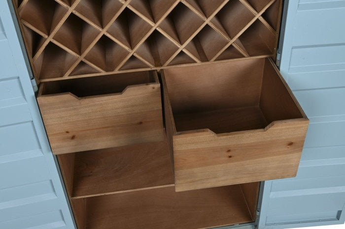 Cabinet de vinuri CAMELI AZUL 76 x 41 x 157 CM